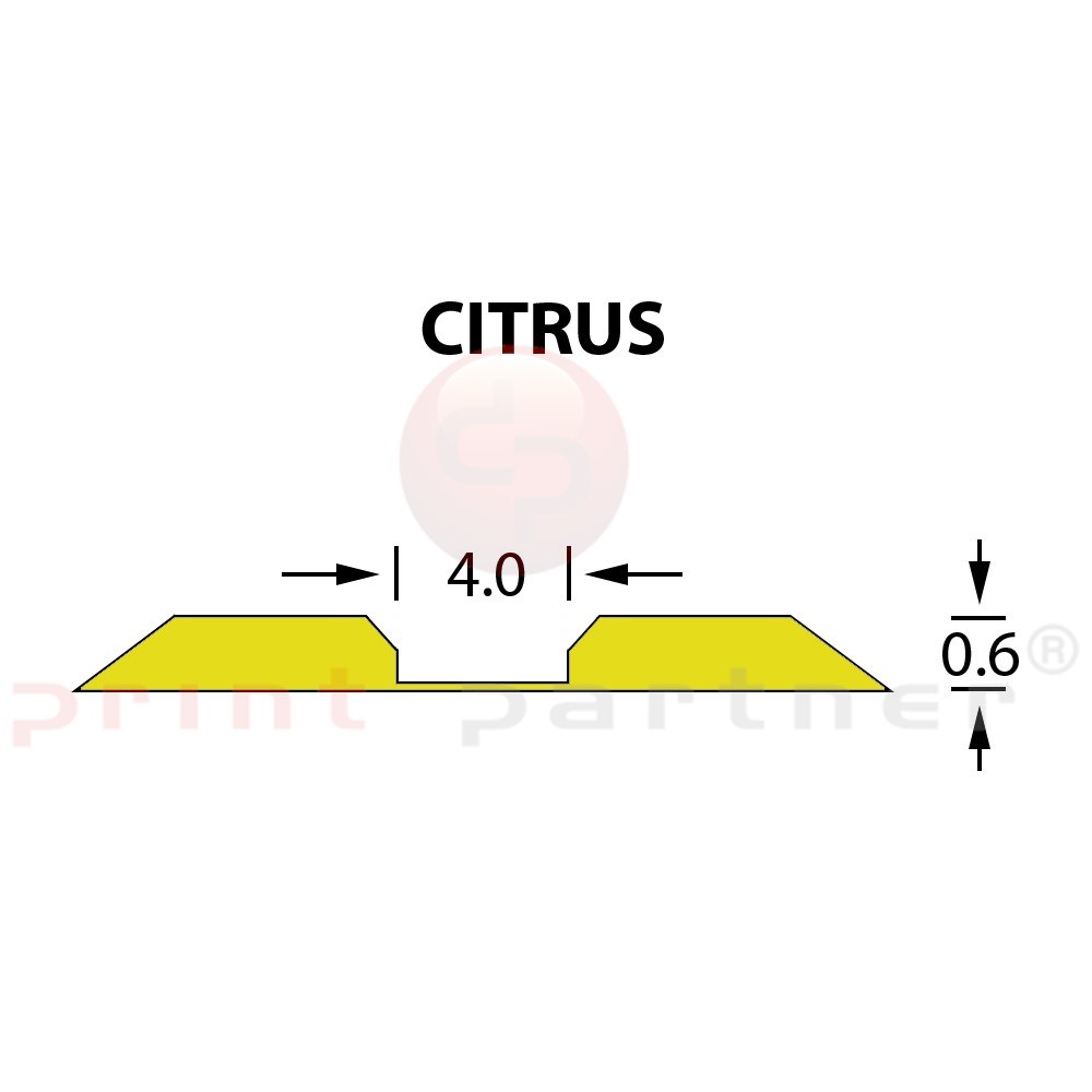 Linear Crease Matrix 4,0x0,60mm CITRUS -14,7m