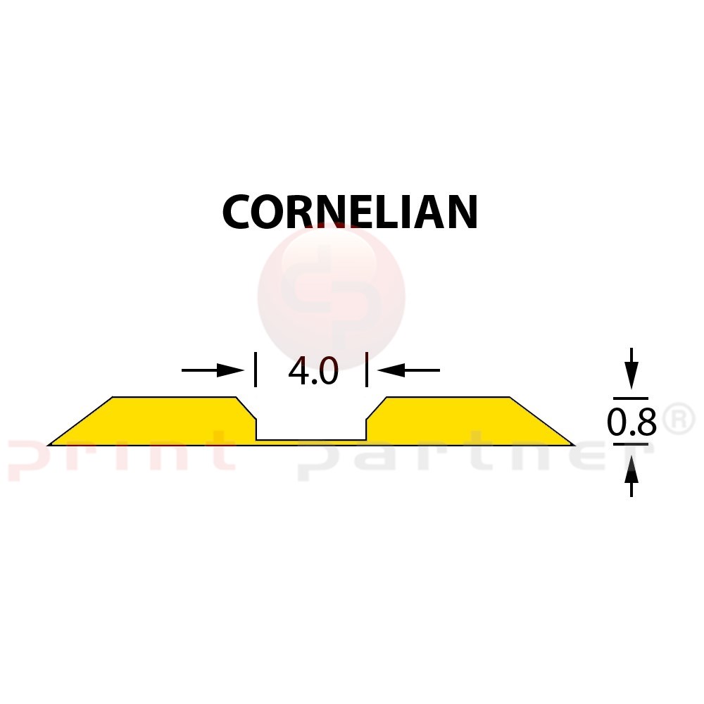 Linear Crease Matrix 4,0x0,80mm CORNELIAN -14,7m