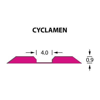 Kanalik Linear Crease 4,0x0,90mm CYCLAMEN -14,7m