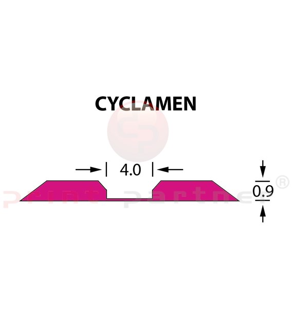 Kanalik Linear Crease 4,0x0,90mm CYCLAMEN -14,7m