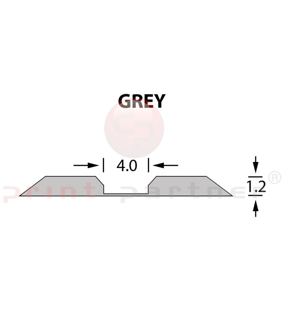 Linear Crease Matrix 4,0x1,20mm GREY -14,7m