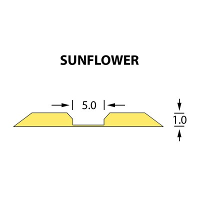 Rillzurichtung Linear 5,0x1,00mm SUNFLOWER -14,7m