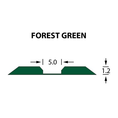 Rillzurichtung Linear 5,0x1,20mmFOREST GREEN-14,7m