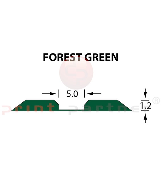 Linear Crease Matrix 5,0x1,20mmFOREST GREEN-14,7m