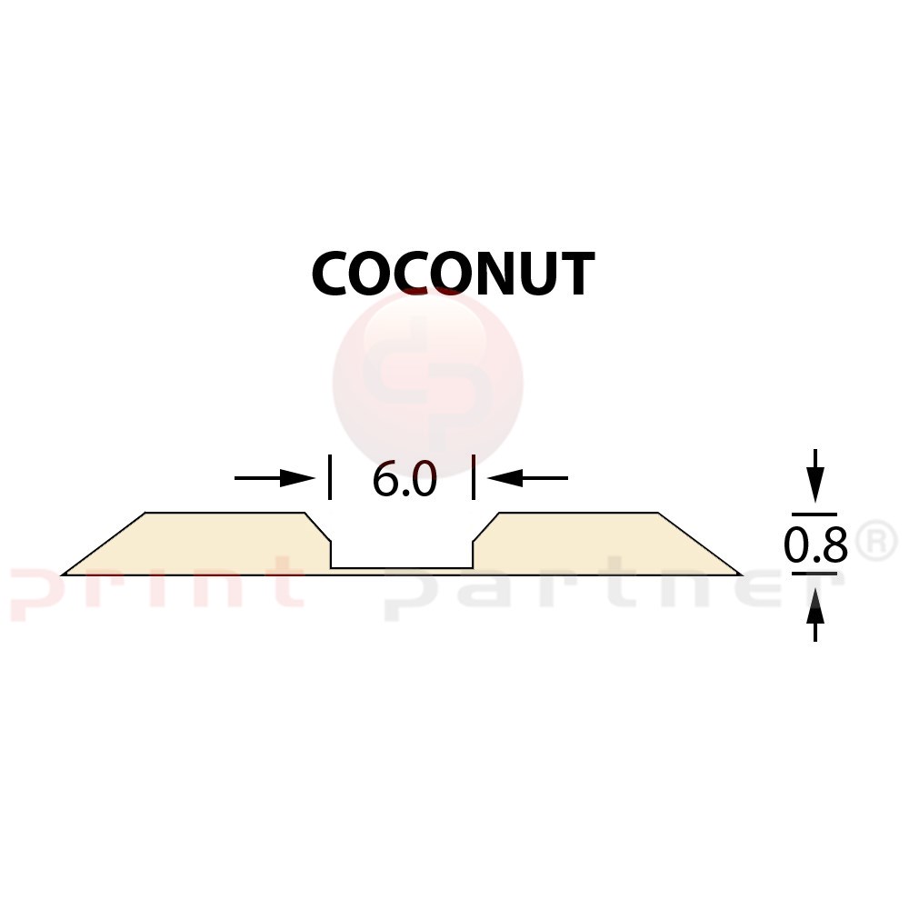 Linear Crease Matrix 6,0x0,80mm COCONUT -14,7m