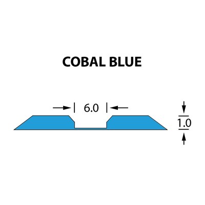 Rillzurichtung Linear 6,0x1,00mm COBALT BLUE-14,7m