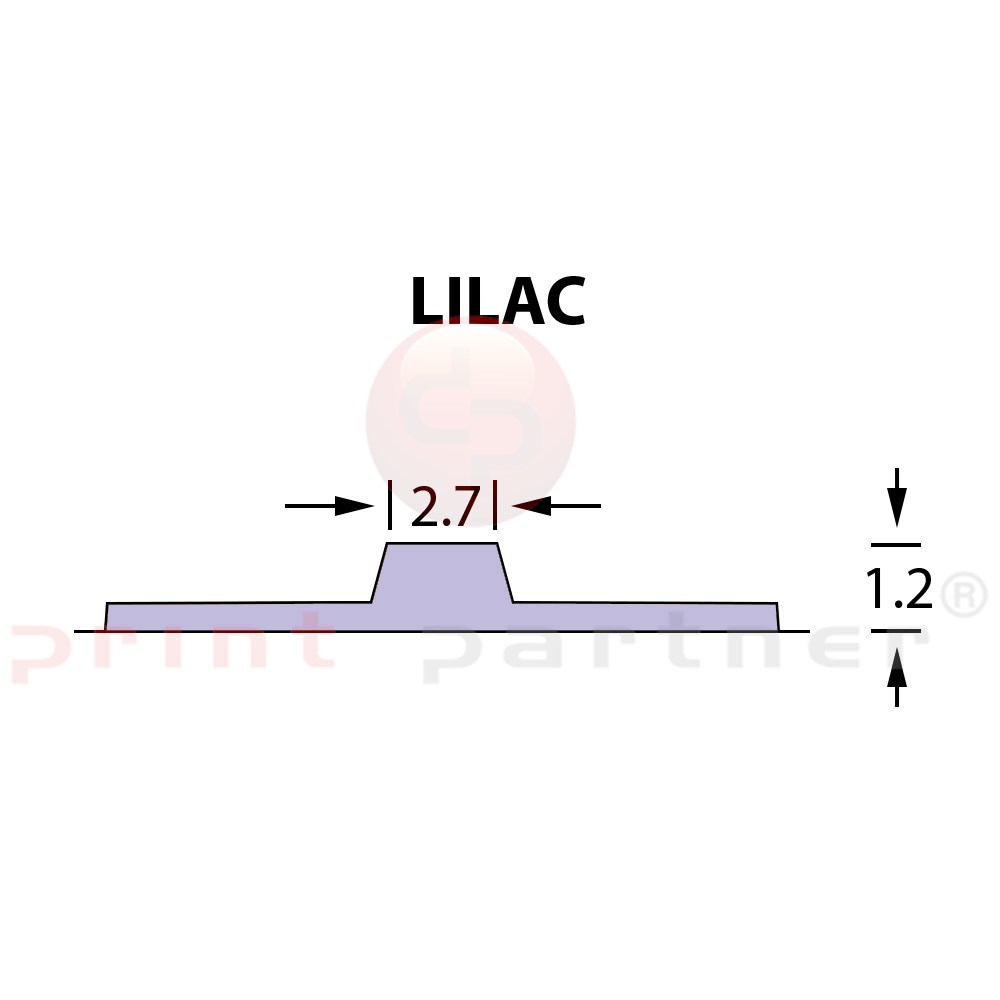 Reverse Crease Matrix 2,7x1,20mm LILAC -14,7m
