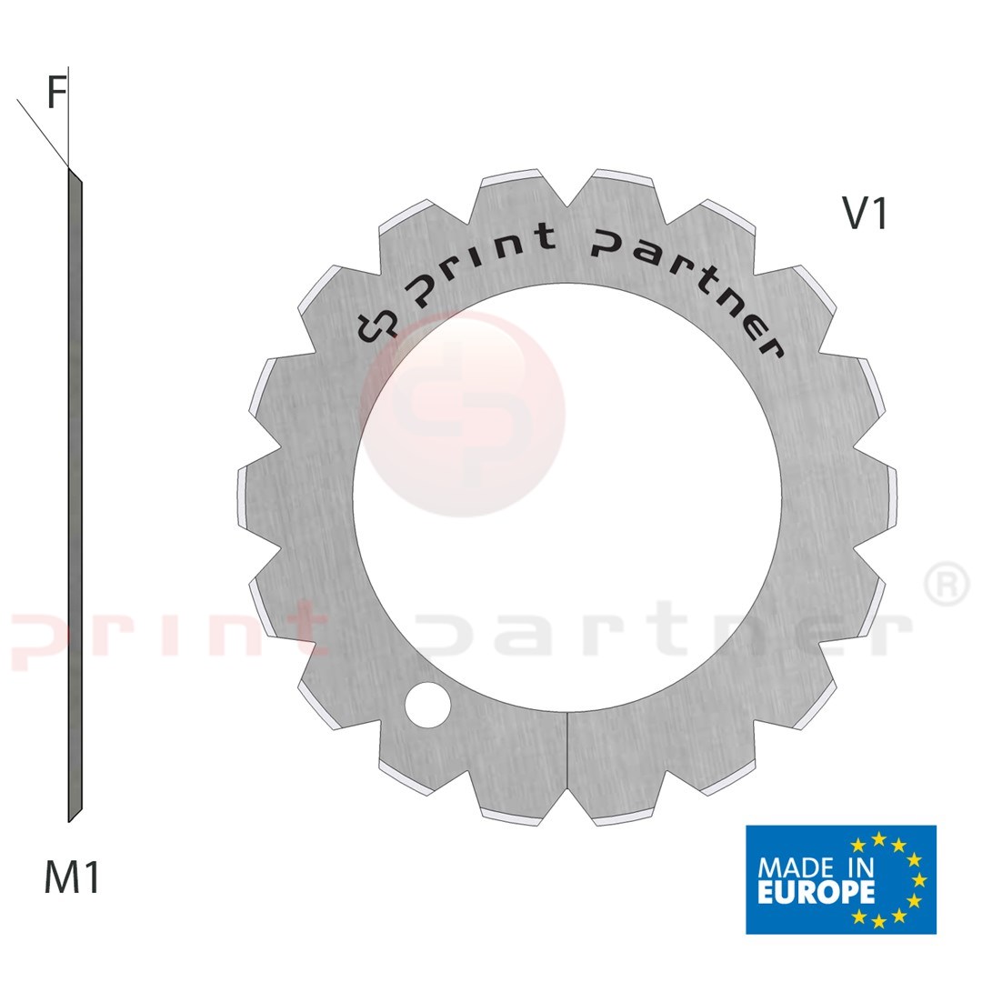 Nóż krążkowy perforujący 40x61,5x0,5mm - Z18