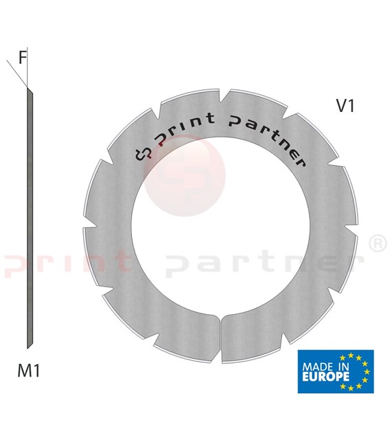 Perforating blade 40x61,5x0,5mm - Z12