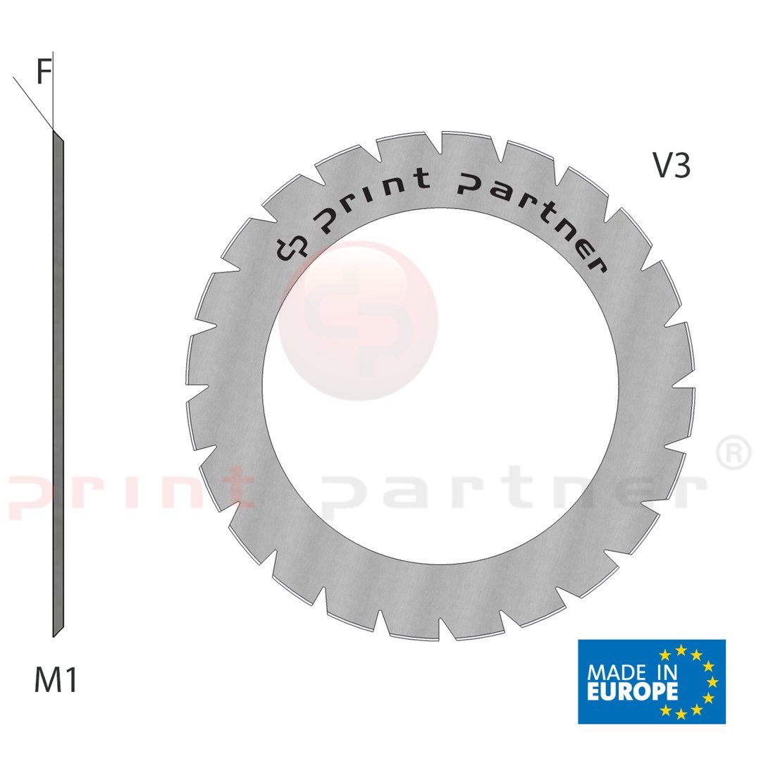 Nóż krążkowy perforujący 70x100,0x0,5mm - Z24
