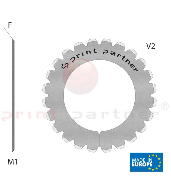 Perforating blade 30x48x0,5mm - T24 /V2