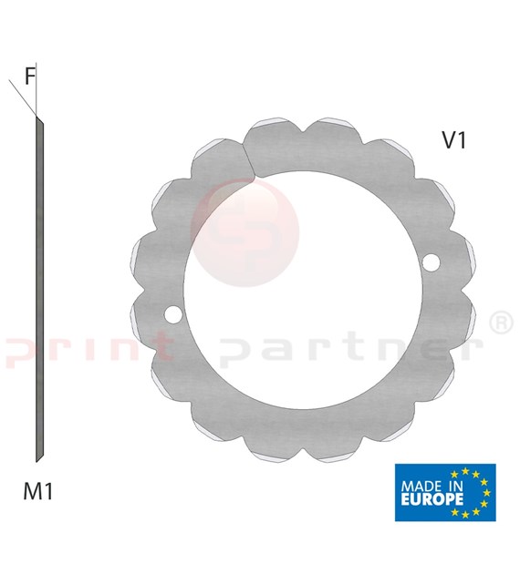 Perforating blade for Herzog+Heymann