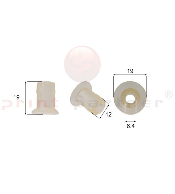 Shaped Rubber Sucker RS/00124 - 12 pcs.