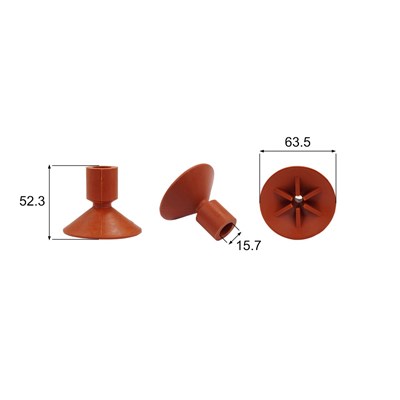 Shaped Rubber Sucker RS/01085