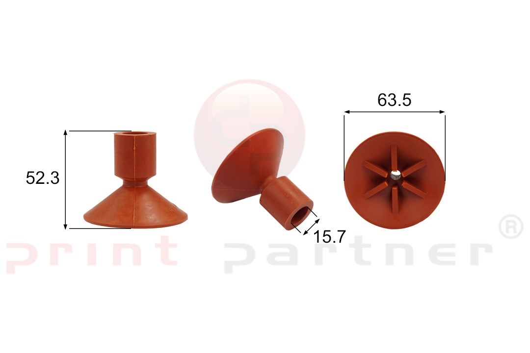 Shaped Rubber Sucker RS/01085