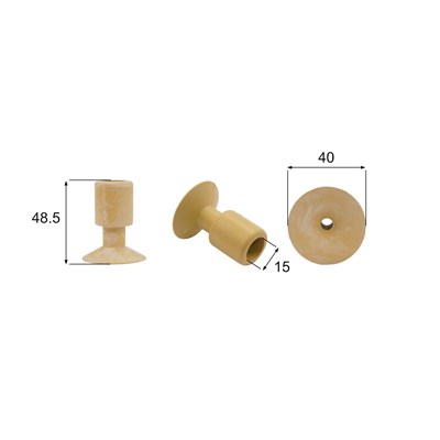 Shaped Rubber Sucker RS/01086