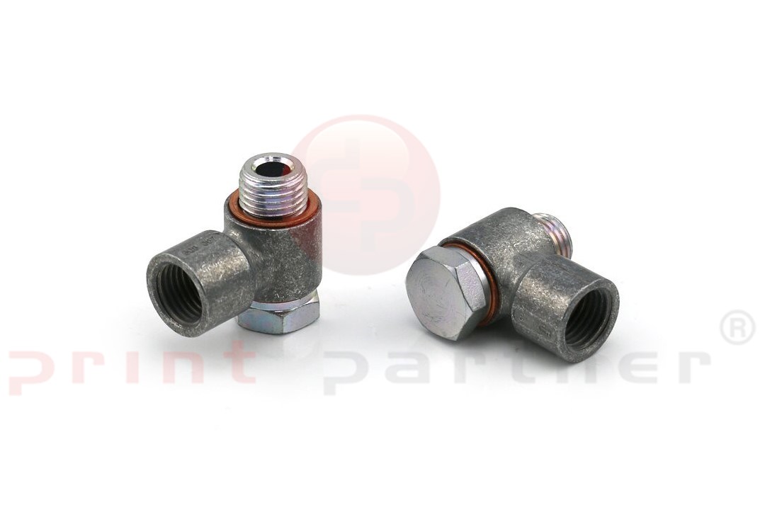 Swivelling screw-fitting for Heidelberg