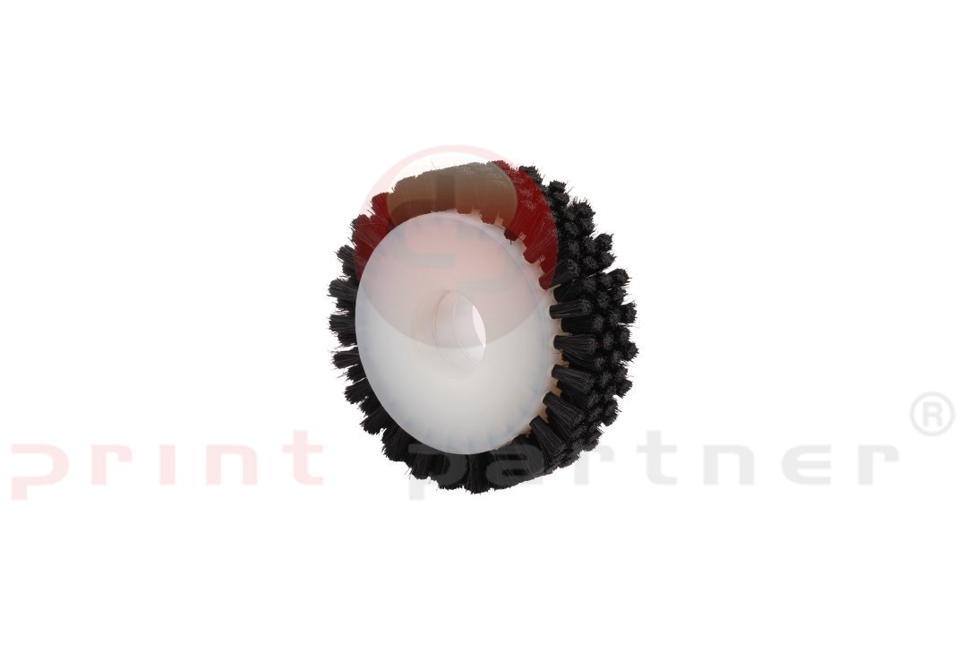 Circular silk brush for BOBST