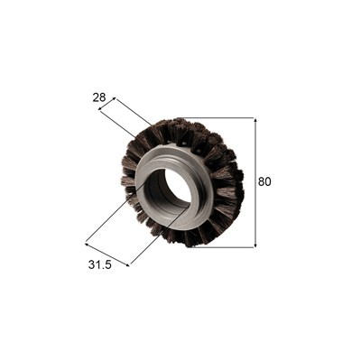 Brush wheel for Bobst (hard)