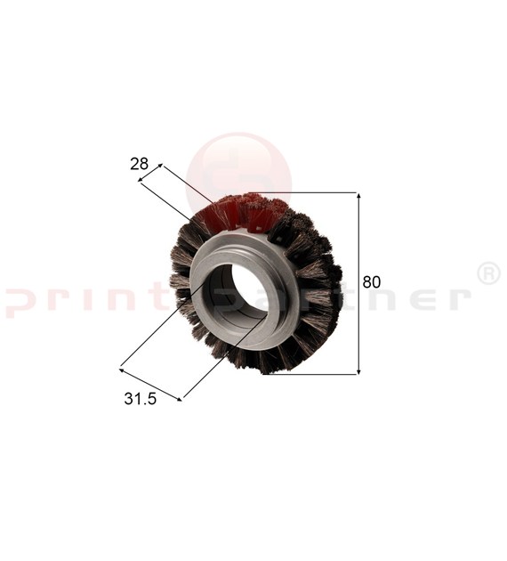 Brush wheel for Bobst (hard)