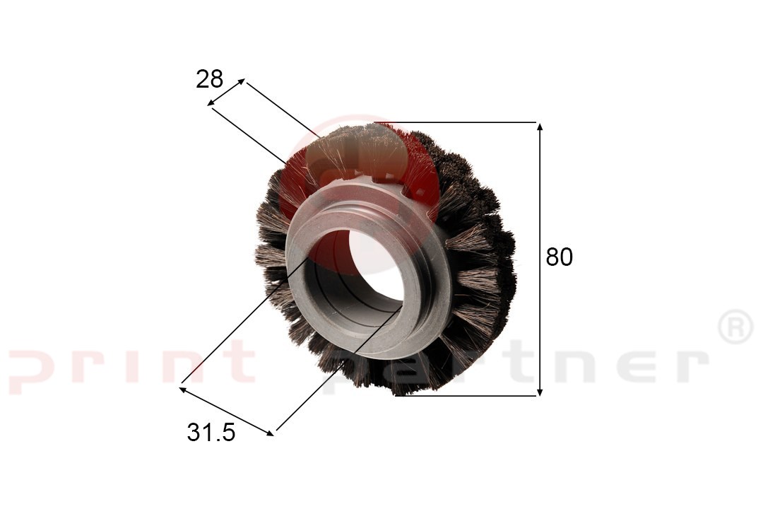Brush wheel for Bobst (hard)