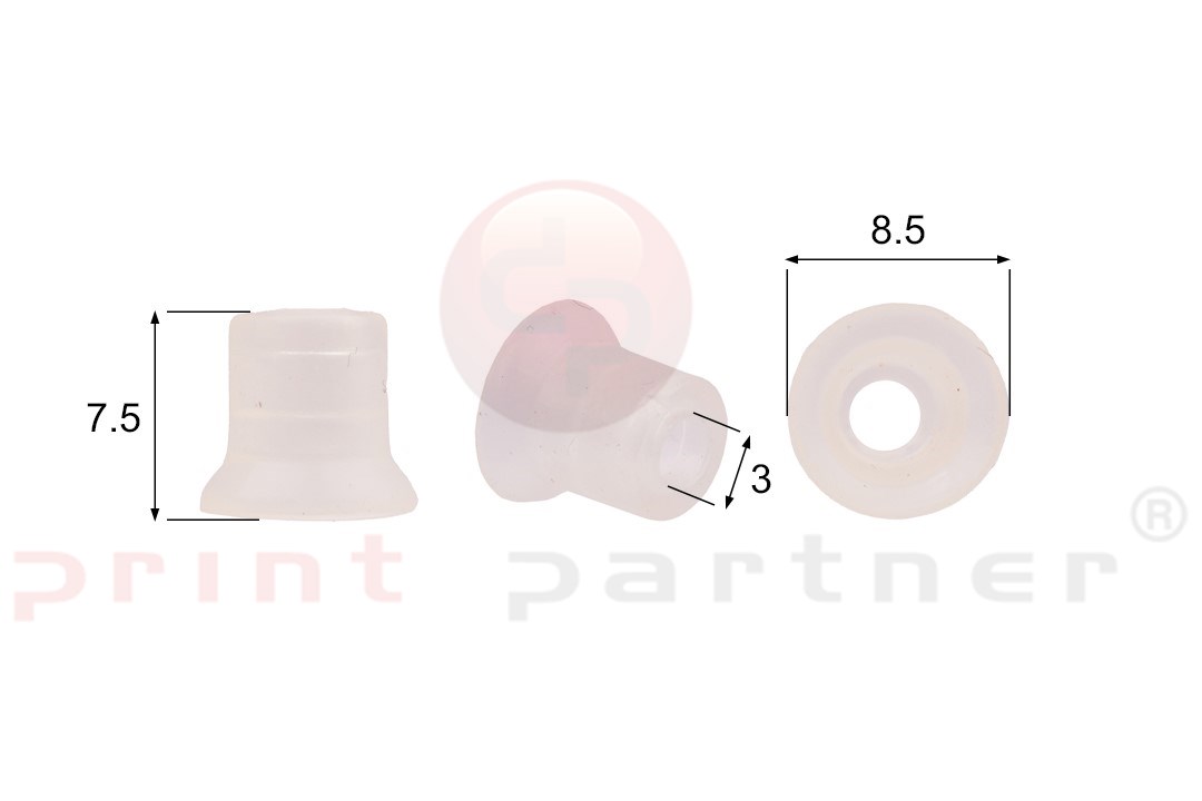 Förmigen Gummisauger RS/852/62/HN