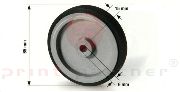 Feeder wheel for Roland / Mabeg (plastic & rubber)