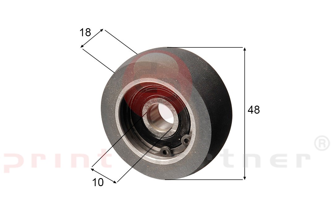 Take roller wheel for KBA (with bearing)