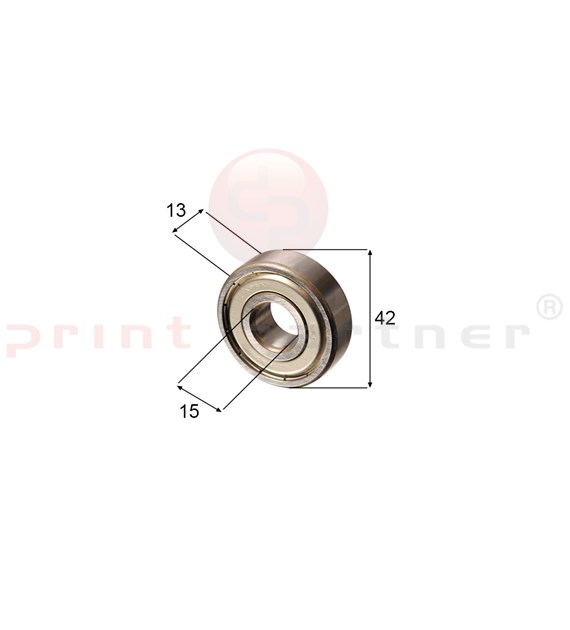 Bearing for take roller for KBA