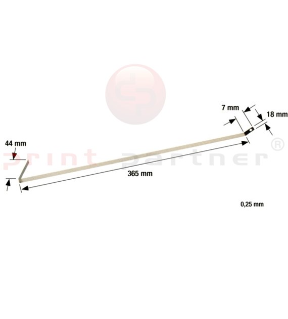 Steel counter  - perforating strip 0,25 mm