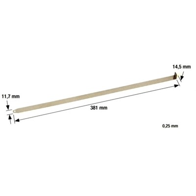 Steel counter  - perforating strip 0,25 mm