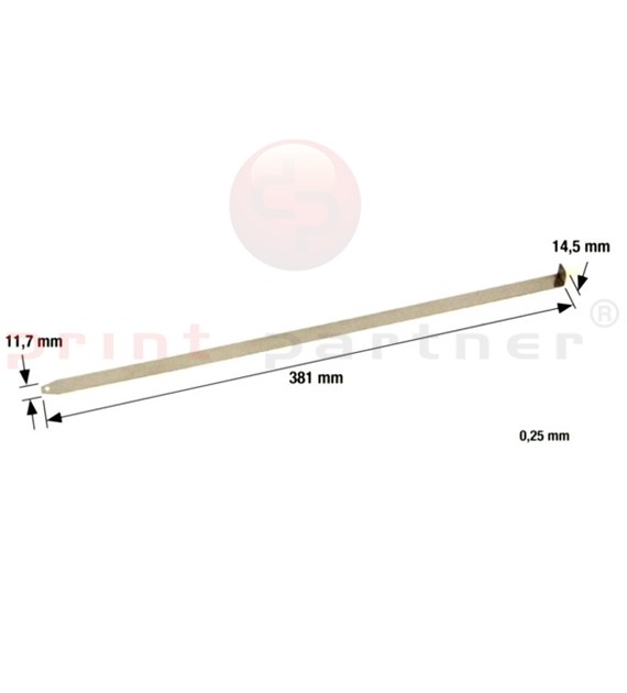 Steel counter  - perforating strip 0,25 mm