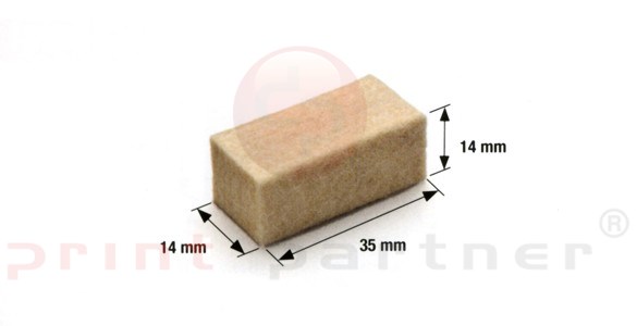 Felt for cleaning rings 20 pcs.