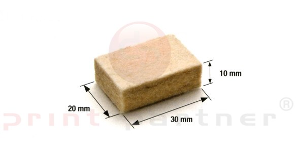 Felt for cleaning rings 20 pcs.