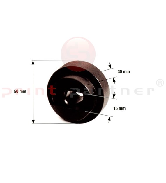 Plastic wheel for inking rollers