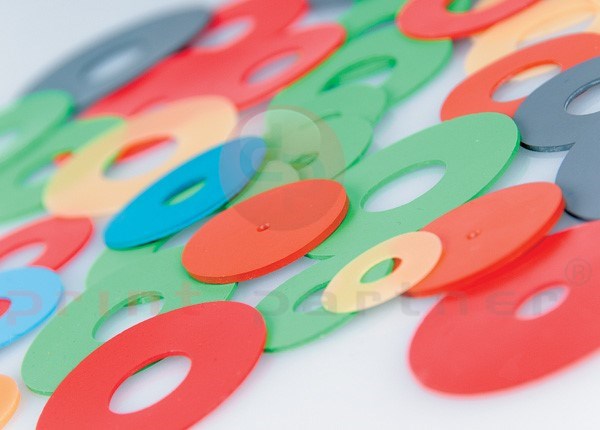Flat sucker 27x12x1,5mm | Silicon | 25 pcs.