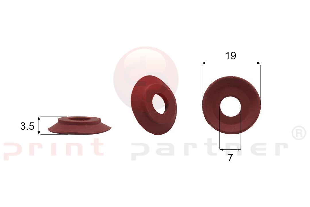 Shaped Rubber Sucker RS/00001 - 25 pcs.