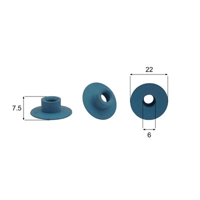 Förmigen Gummisauger RS/00002 - 12 Stück