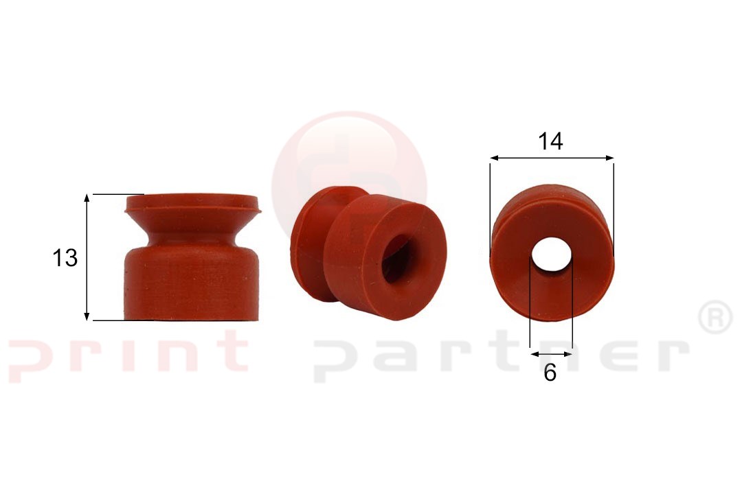 Förmigen Gummisauger RS/00009 - 12 Stück