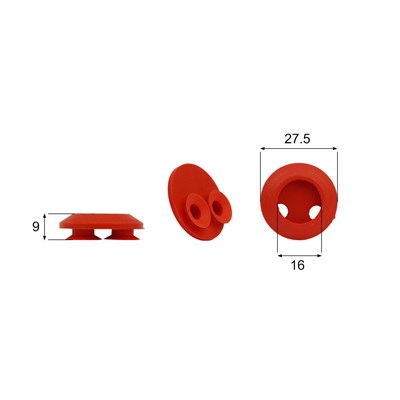 Förmigen Gummisauger RS/00014 - 12 Stück