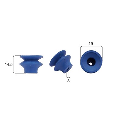 Förmigen Gummisauger RS/00016 - 12 Stück