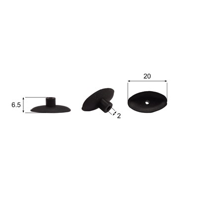 Förmigen Gummisauger RS/00017 - 12 Stück