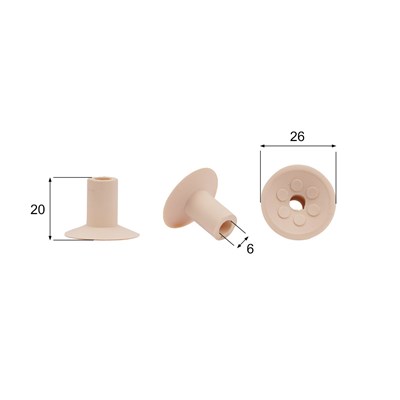 Förmigen Gummisauger RS/00018 - 12 Stück