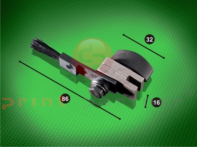 Feeder brush with clamp for Heidelberg