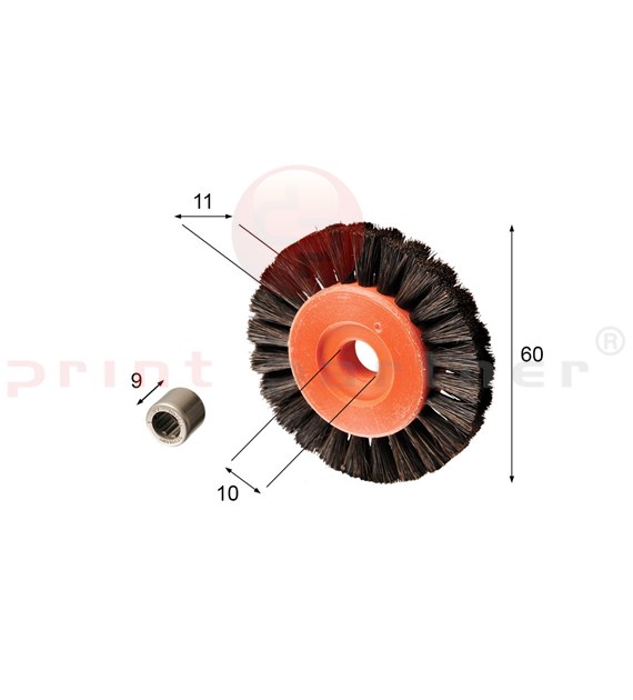 Brush wheel for KBA (with bearing)