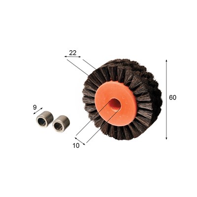 Brush wheel for KBA (with 2 bearings)