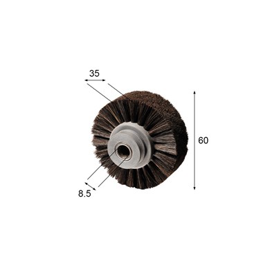 Brush wheel for KBA (with bearing)
