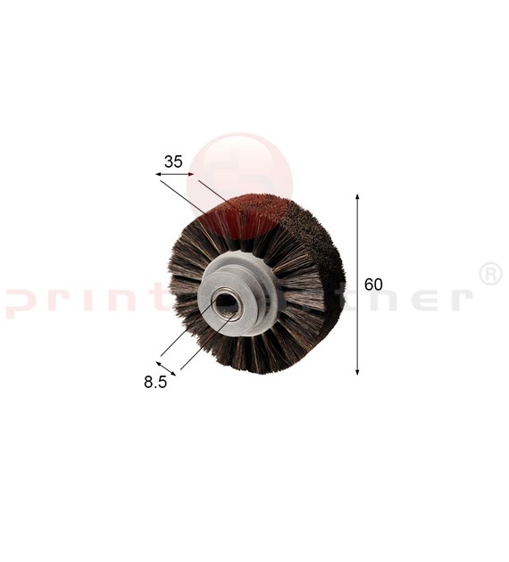 Brush wheel for KBA (with bearing)