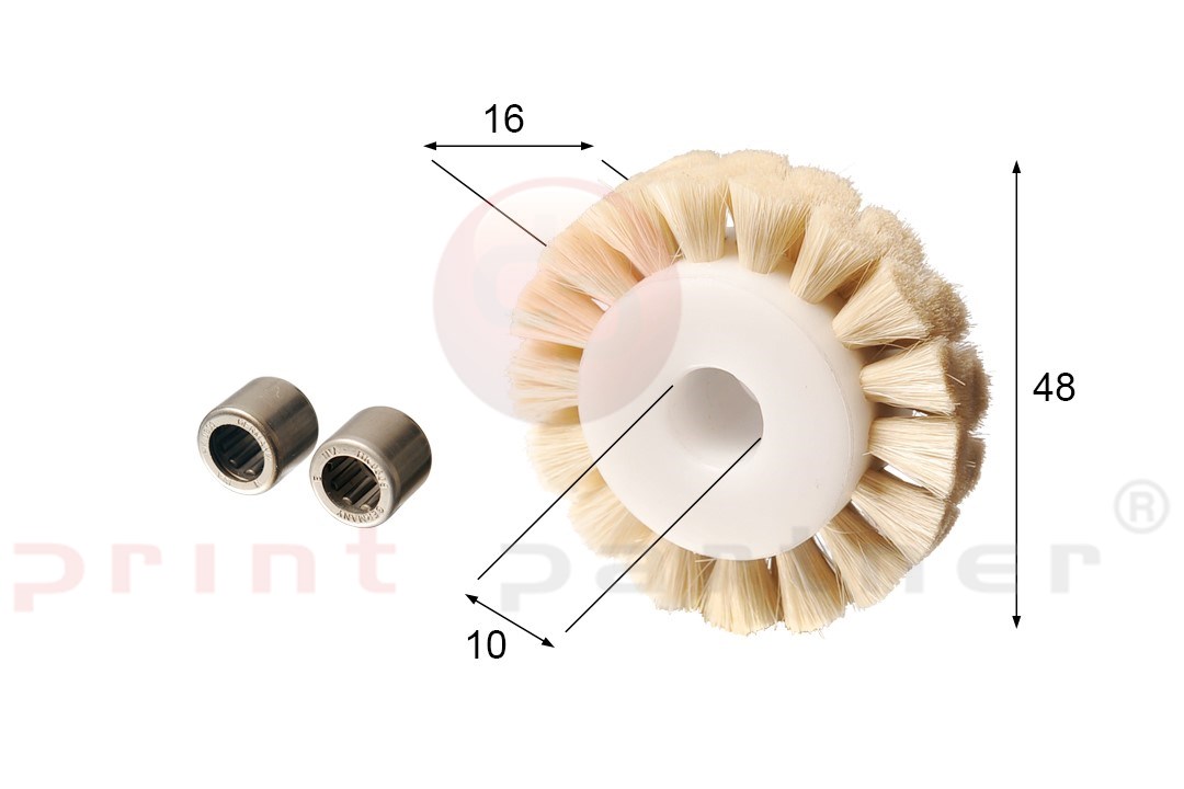 Brush wheel for KBA (with 2 bearings)