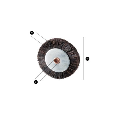 Brush wheel for Komori / Roland / Mabeg